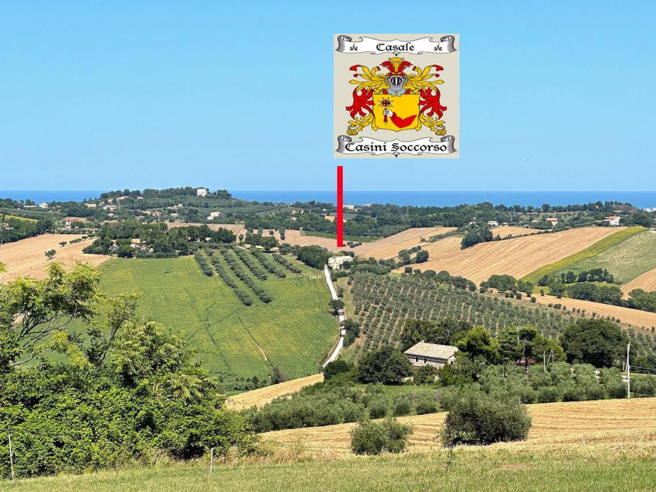 Penzion Casale Casini Soccorso Senigallia Exteriér fotografie